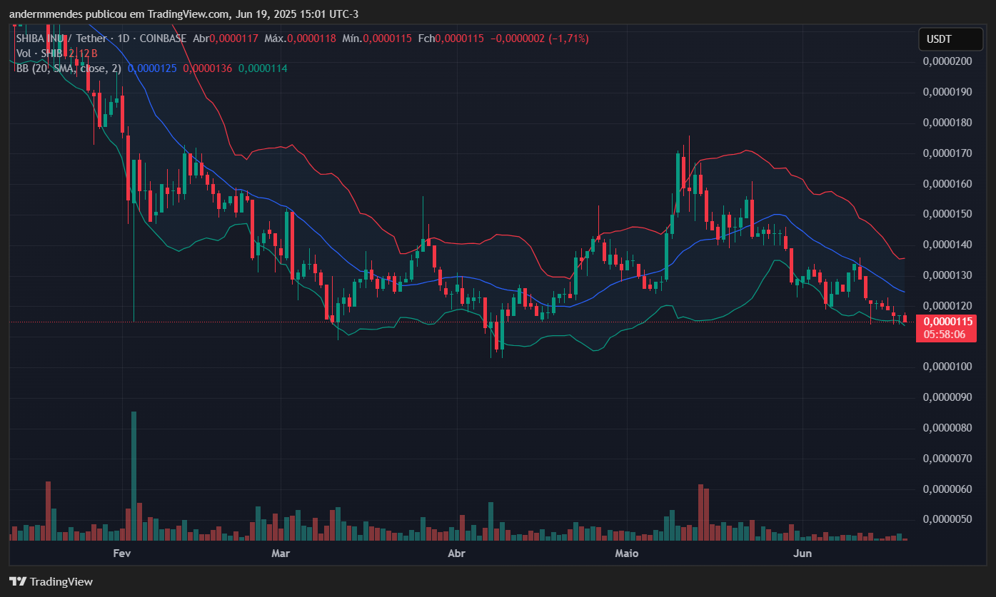 Gráfico da Shiba Inu (SHIB) no TradingView