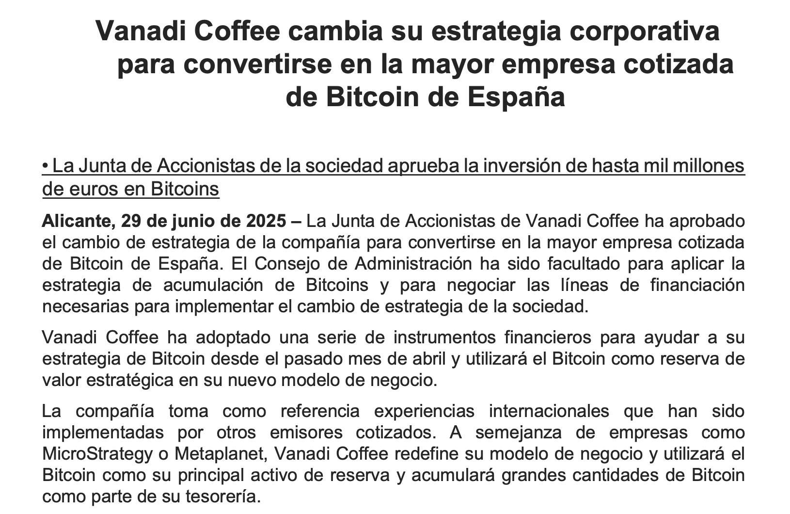 Anúncio.