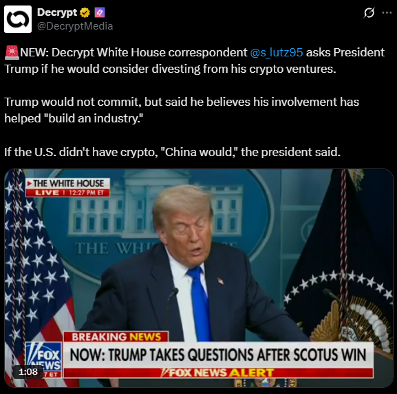 Trump Criptomoeds