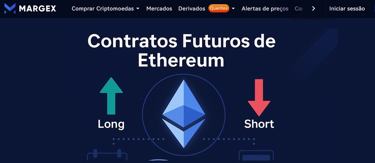 Imagem de uma corretora ilustrando contratos futuros de ethereum