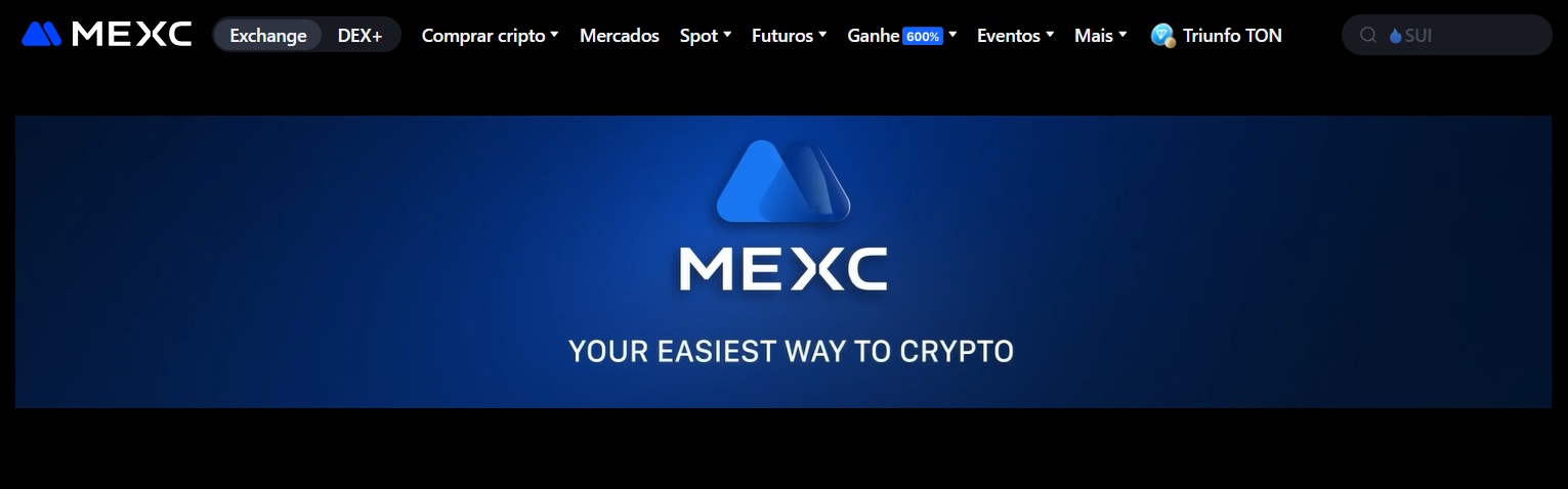 Corretora de criptomoedas no credito mexc