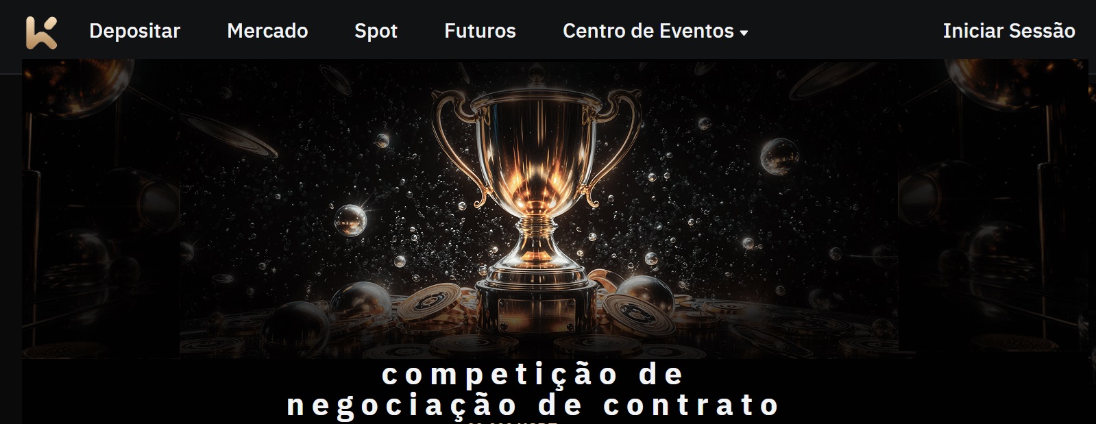 Foto da corretora KCEX com competicao de contratos futuros