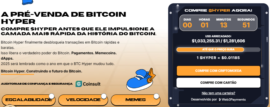Pré-venda de Bitcoin Hyper