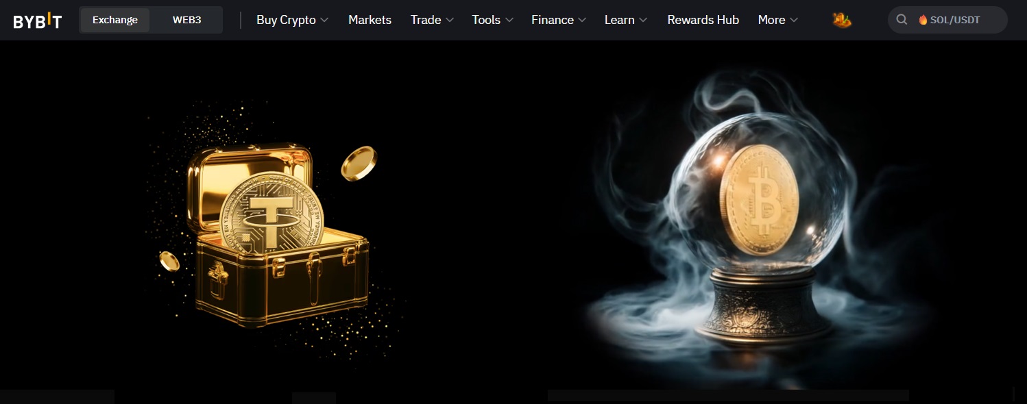 screenshot do site de contratos futuros bybit