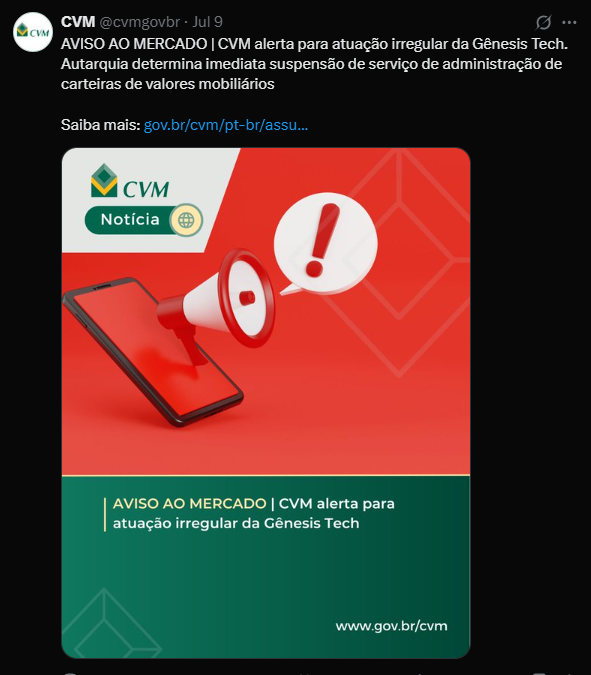CVM alerta