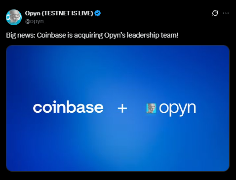 Opyns + Coinbase