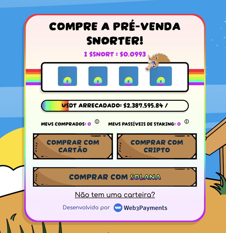 Pré-venda Snorter Token.
