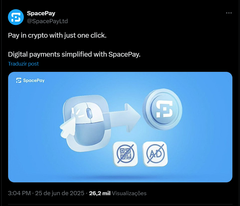 SpacePay facilita pagametnos com Ethereum