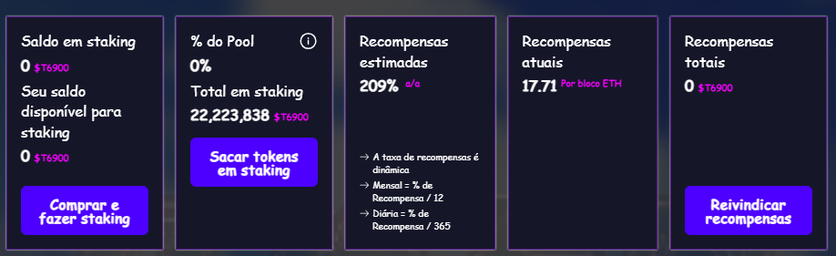 Staking do TOKEN6900