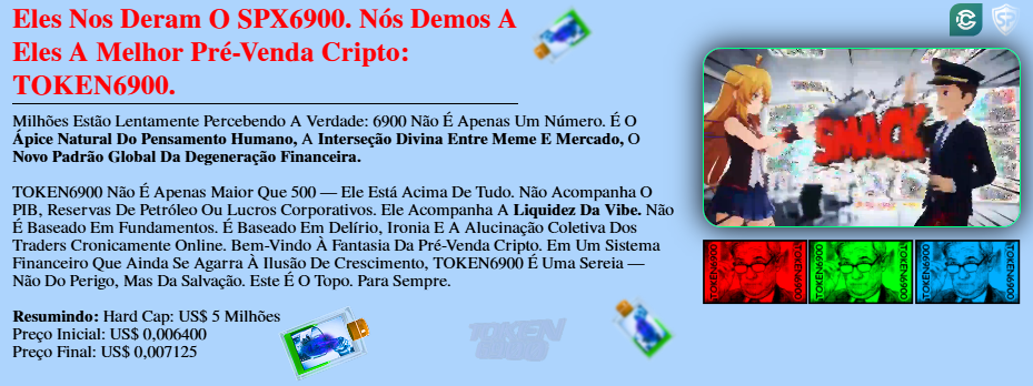 Pré-venda do TOKEN6900
