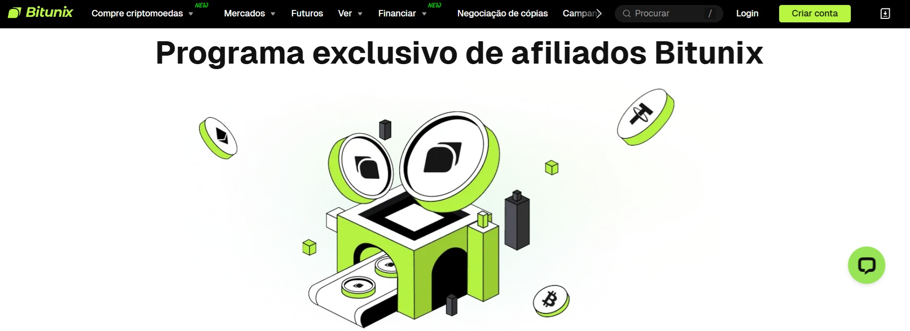 Programa de afiliados da bitunix criptomoedas