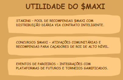 Utilidade do token MAXI