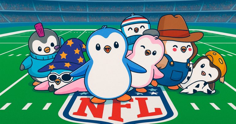 Pudgy Peguins lança jogo desenvolvido em Polkadot em parceira com estúdio de NFL Rivals