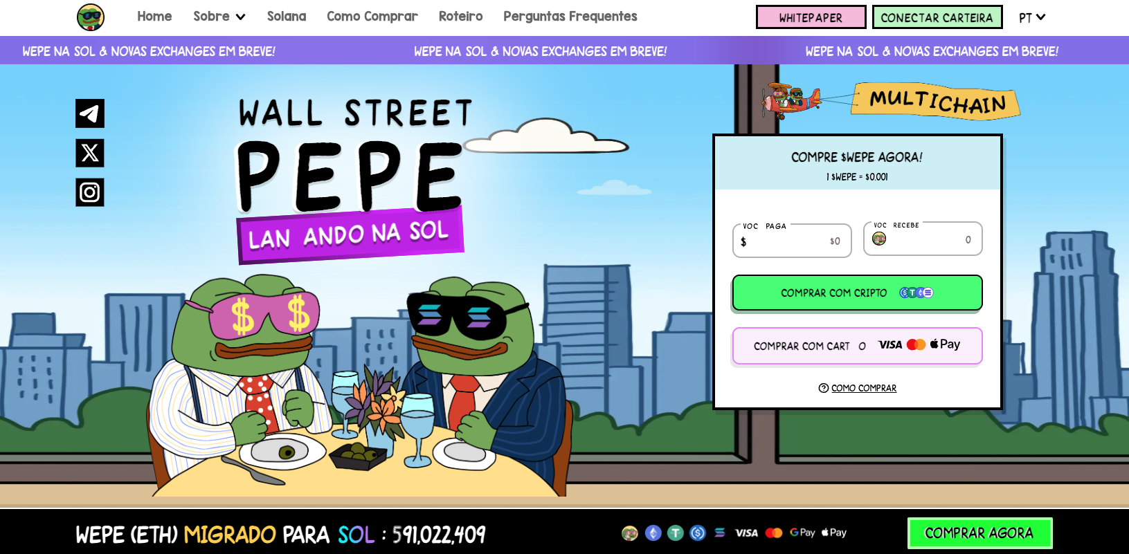 Wall Street Pepe Solana
