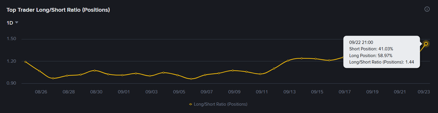 Top Trader Long/Short Ratio (Positions)