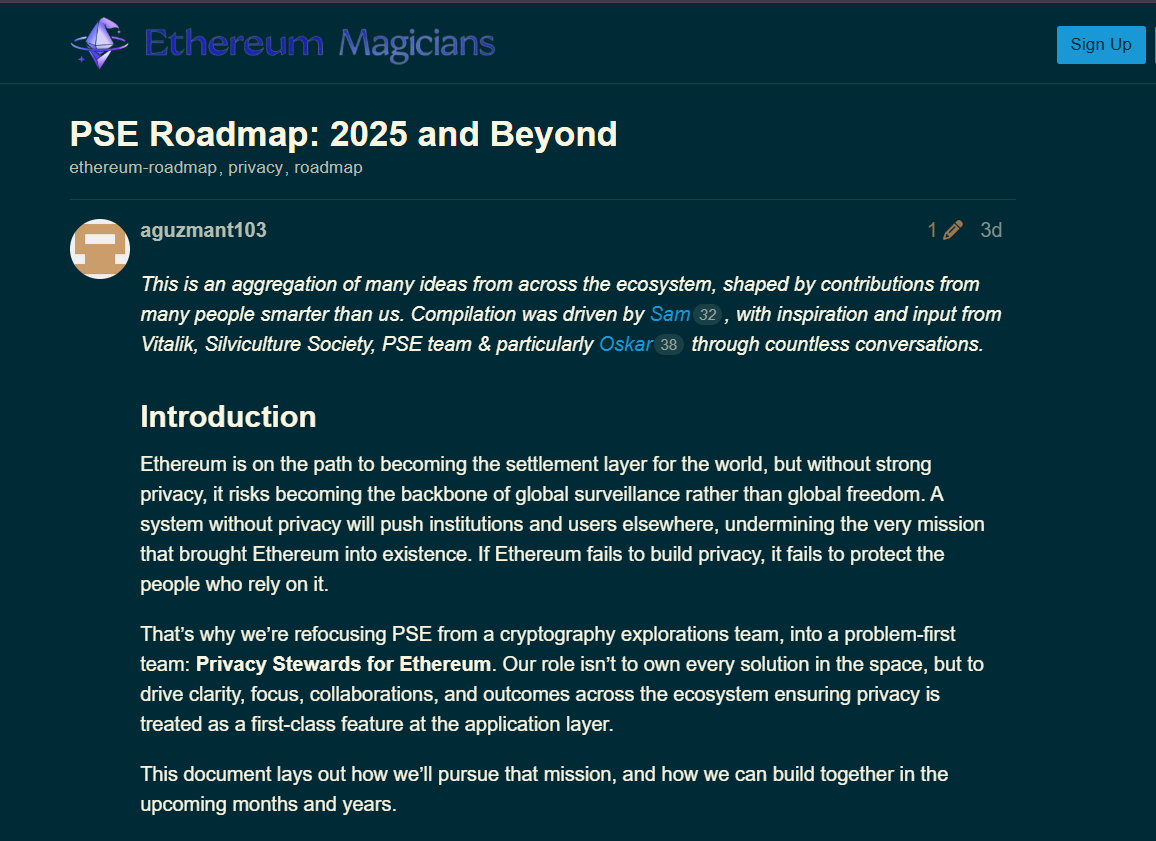 Fundação Ethereum roadmap