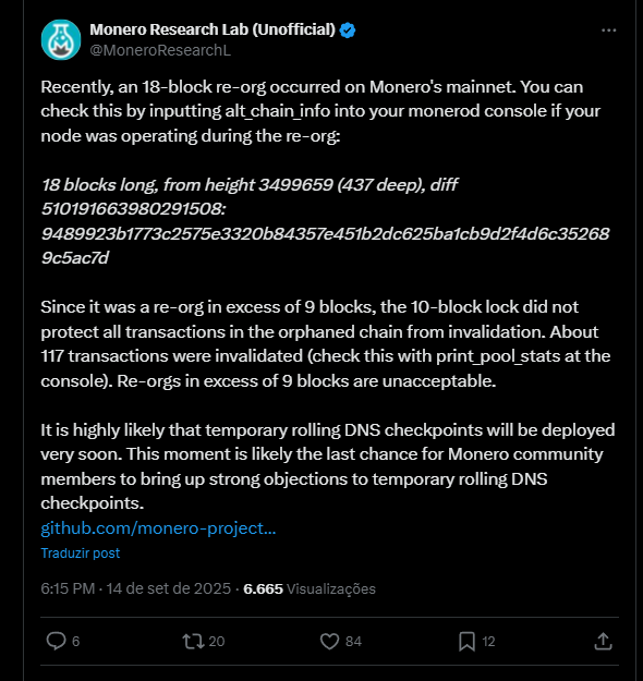 Monero novo ataque