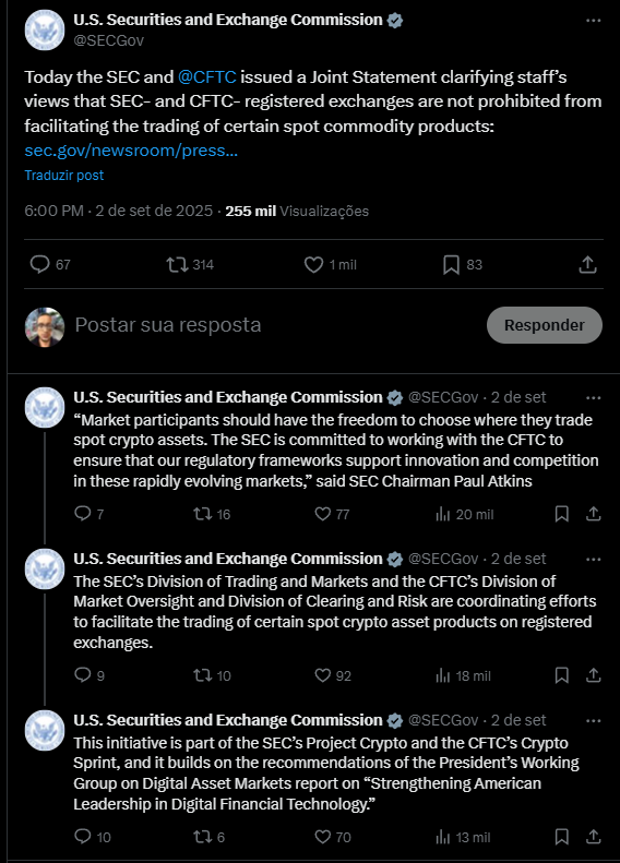 SEC criptomoedas