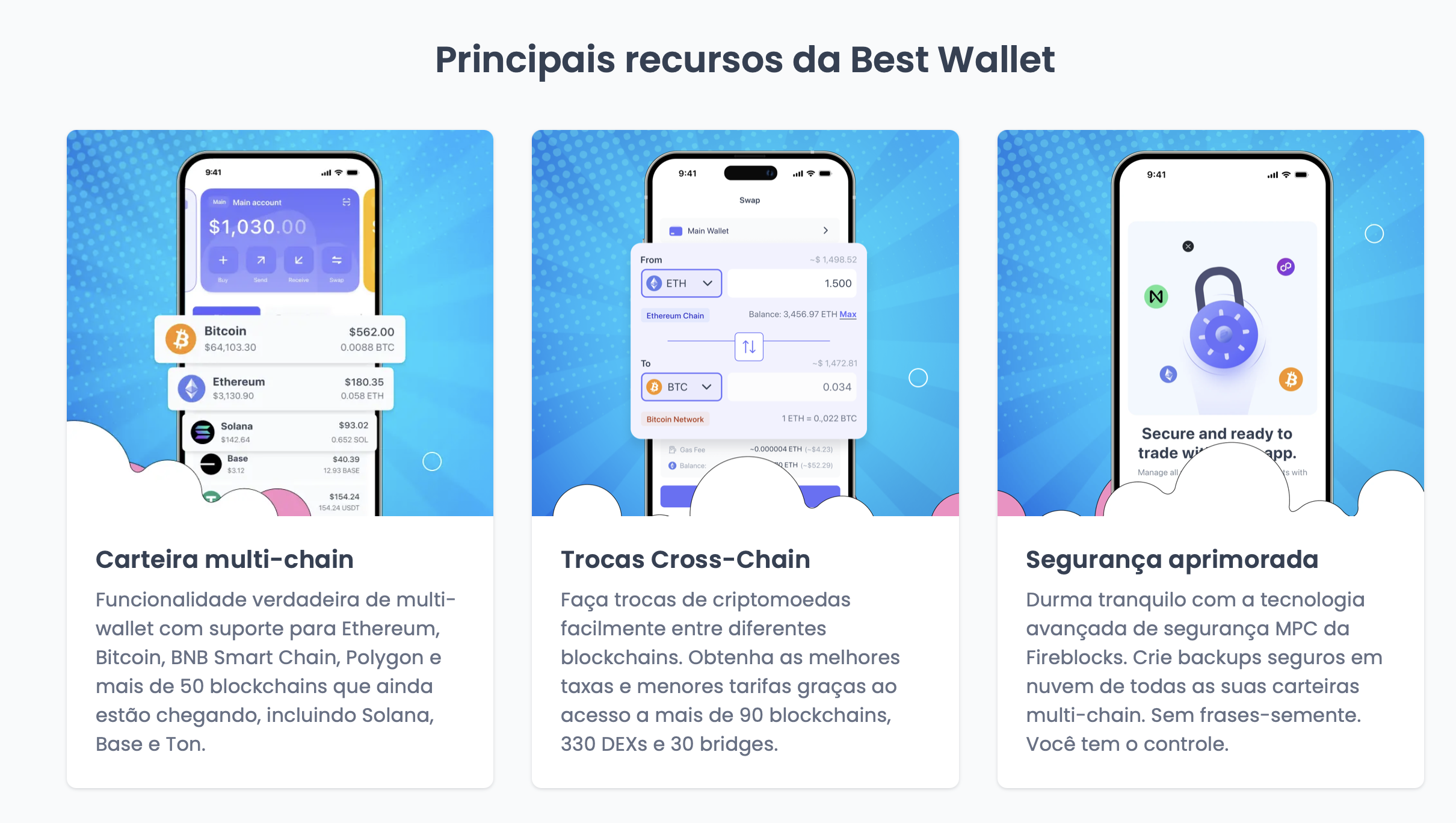 Benefícios da Best Wallet