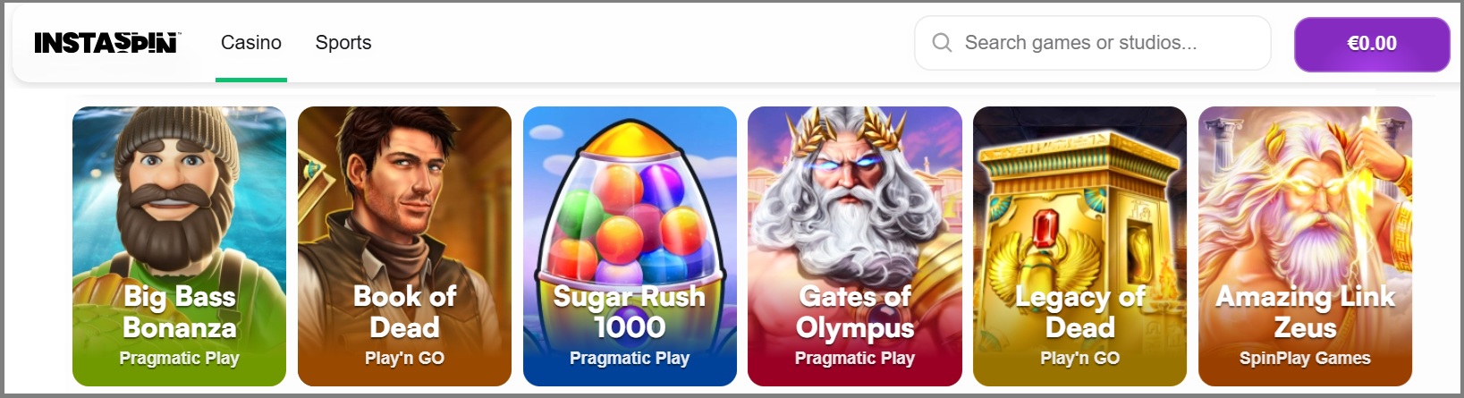 Instaspin casino online estrangeiro portugal