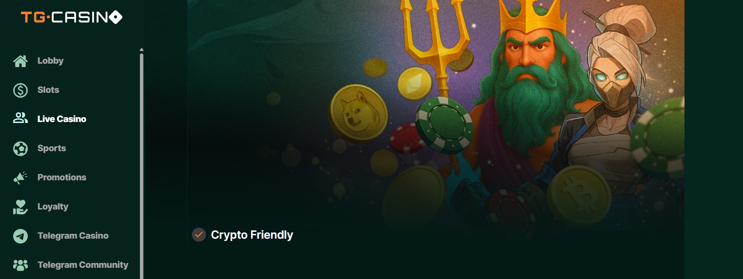 TG Casino de criptomoedas
