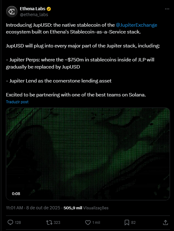 Jupiter e Ethena