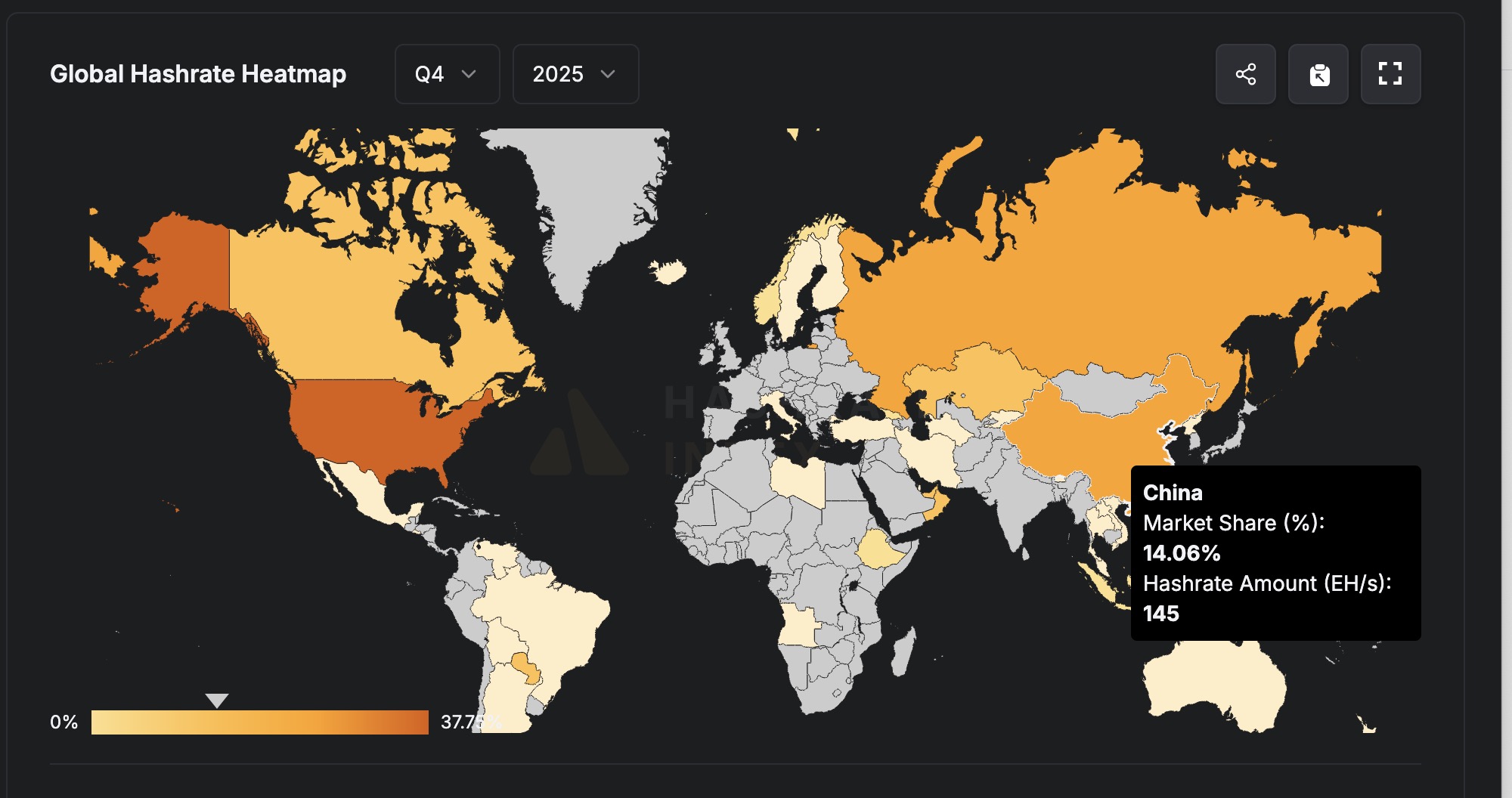 Global Hashrate Heatmap