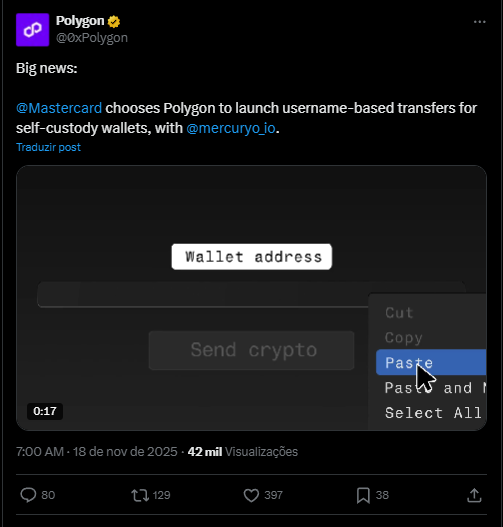 Mastercard e Polygon
