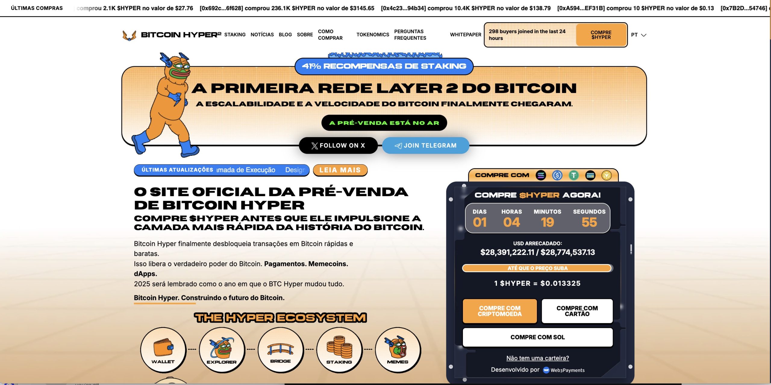 PRÉ-VENDA DE BITCOIN HYPER