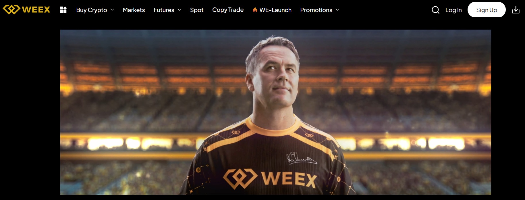 foto do site weex exchange margin