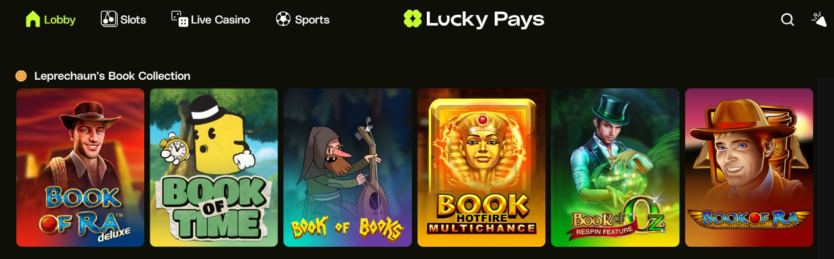 lucky pays casino online