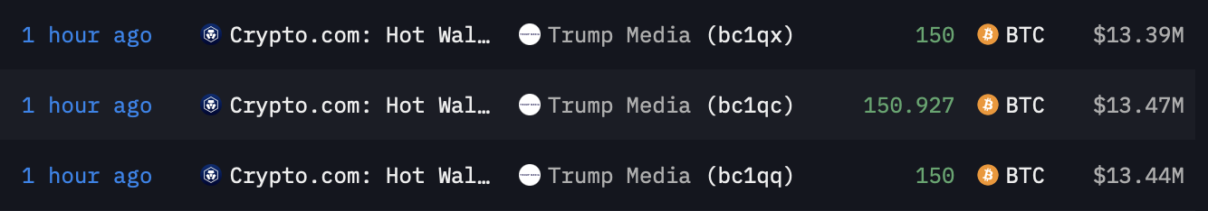 Compra Bitcoin Trump Media