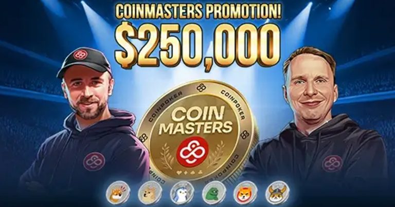 Torneio CoinMasters BITCOIN da CoinPoker sobe para US$ 150 mil garantidos e mira recorde de participantes