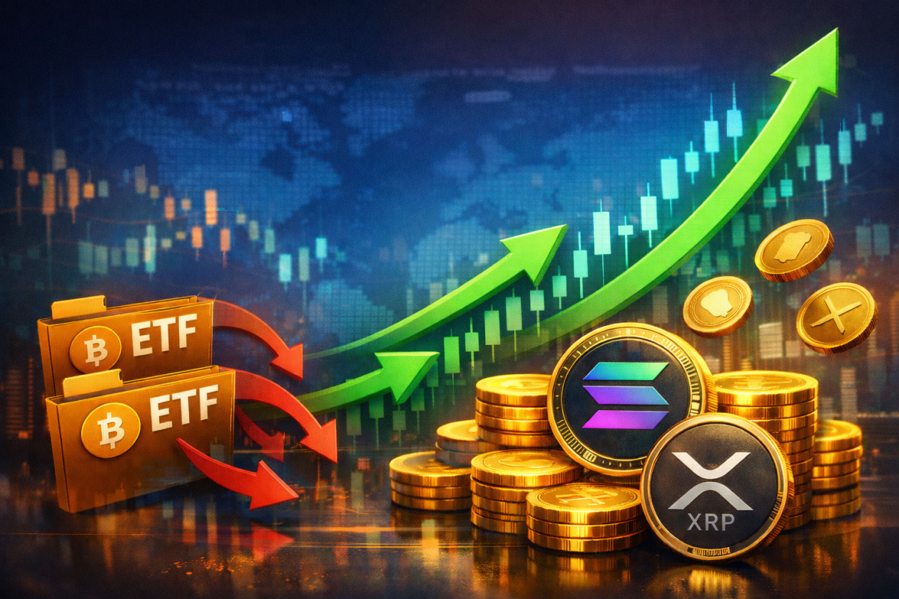 Índice de Altcoin Season sobe e ETFs redirecionam capital