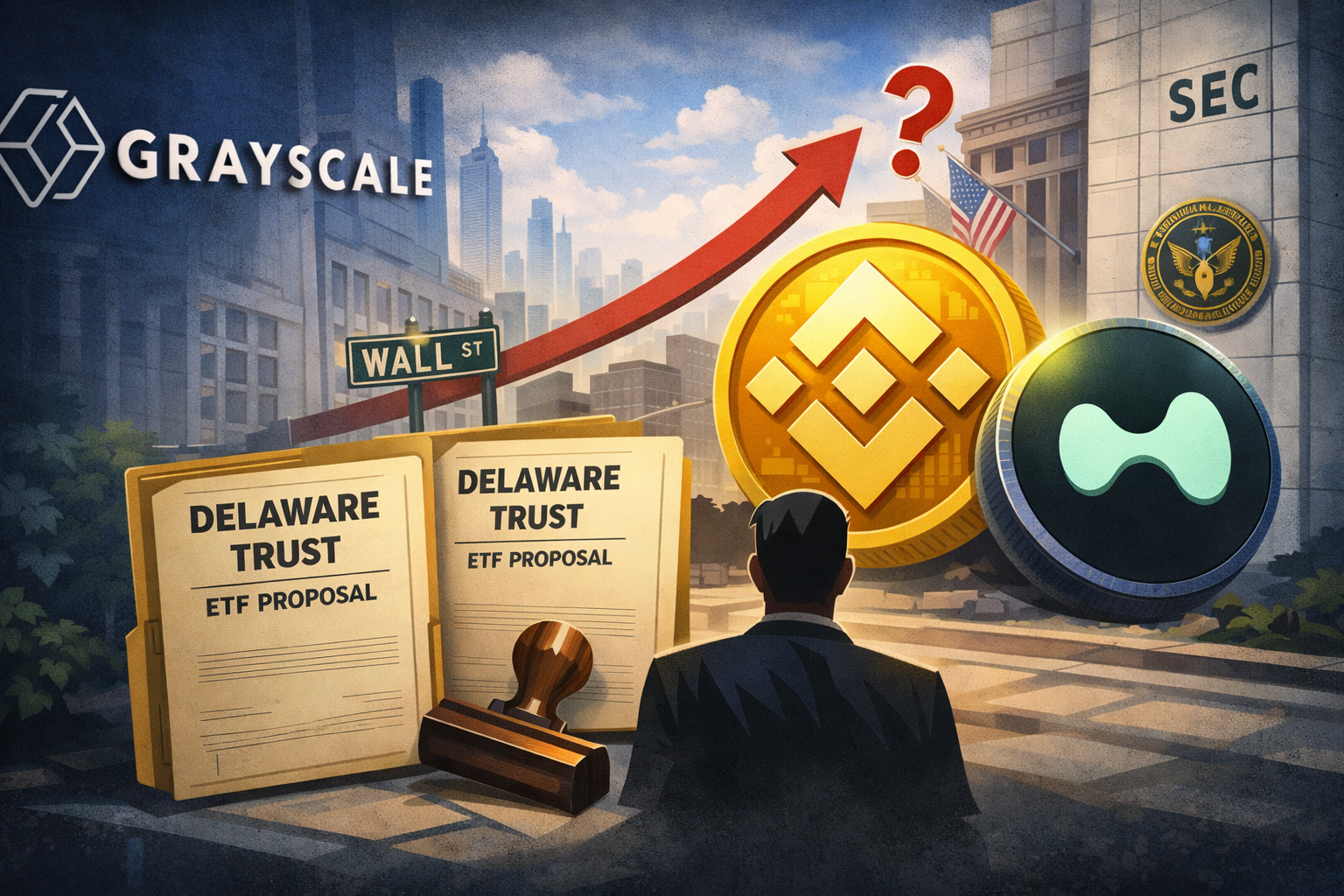 Grayscale sinaliza ETFs de BNB e HYPE e mercado reage