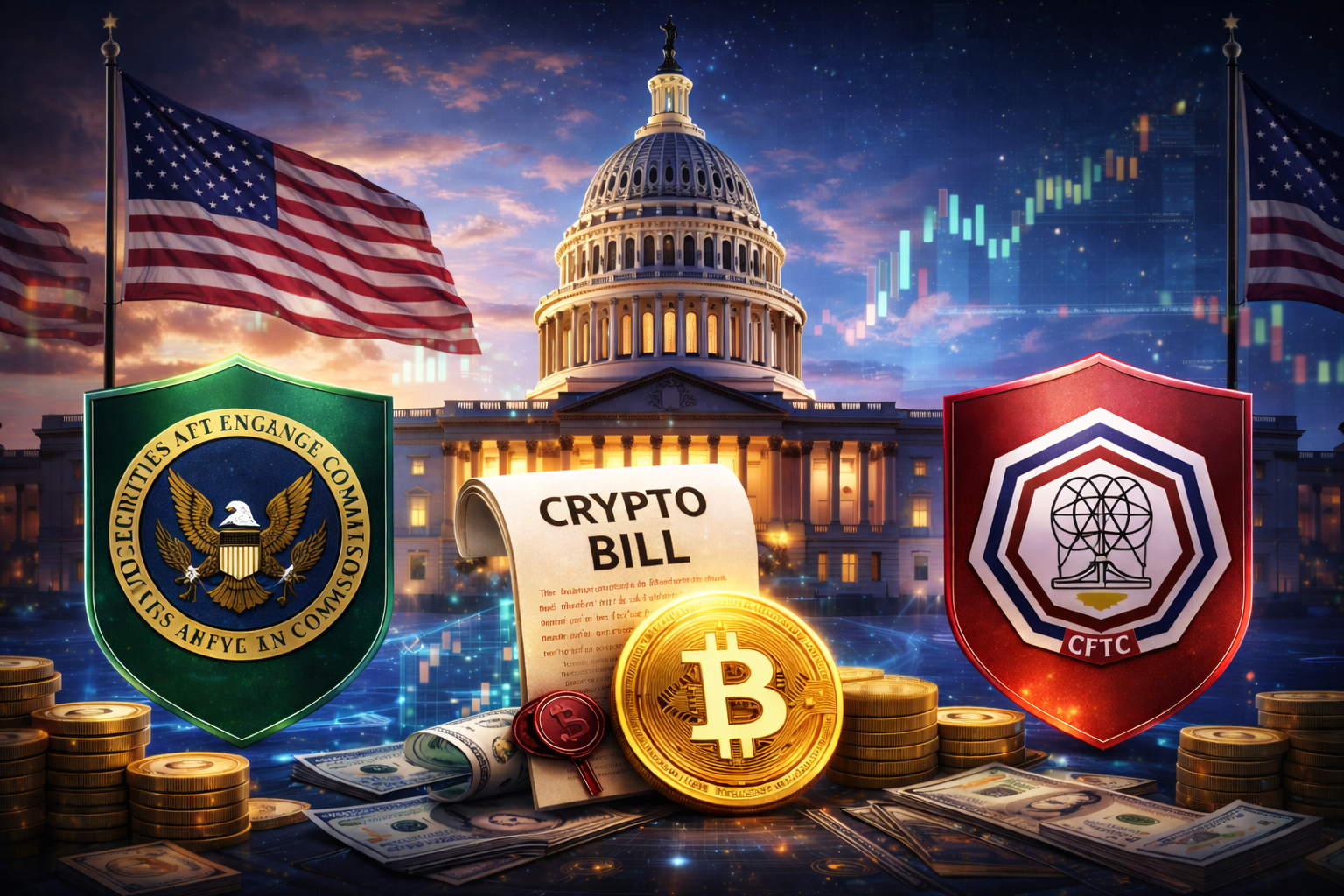 Projeto no Senado dos EUA clareia regras cripto e mexe com mercado