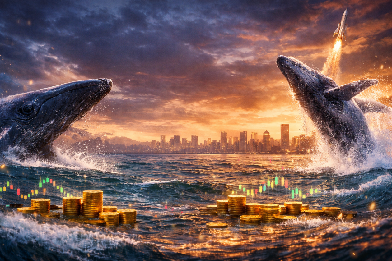 3 Altcoins que as baleias estão acompanhando para o 1º trimestre de 2026