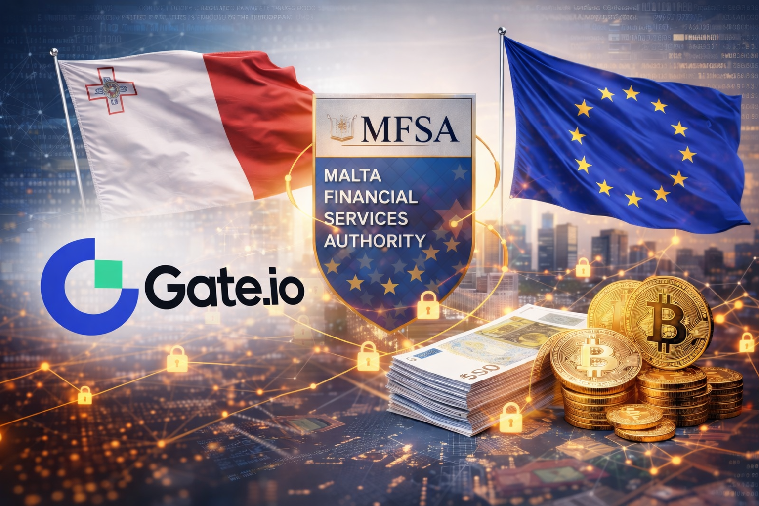 Gate obtém licença em Malta e avança infraestrutura de stablecoins na Europa