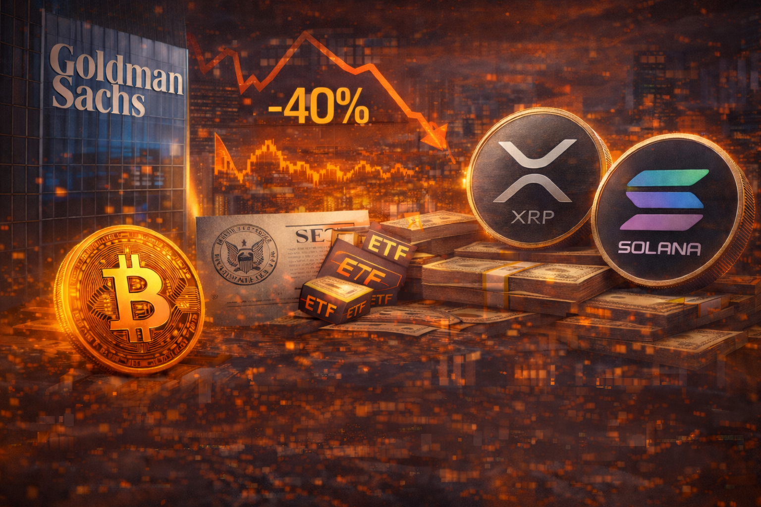 Goldman Sachs reduz exposição a ETFs de Bitcoin no 4º trimestre e sinaliza mudança institucional