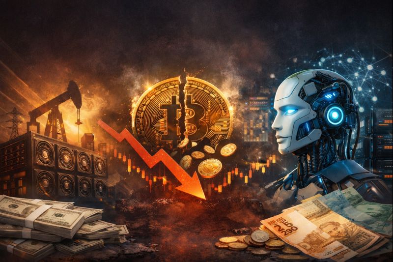 Receita da mineração de Bitcoin cai ao menor nível e migra para IA