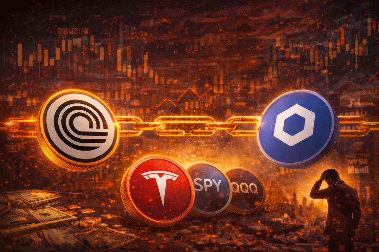 Ondo e Chainlink permitem uso de ações tokenizadas como colateral em DeFi