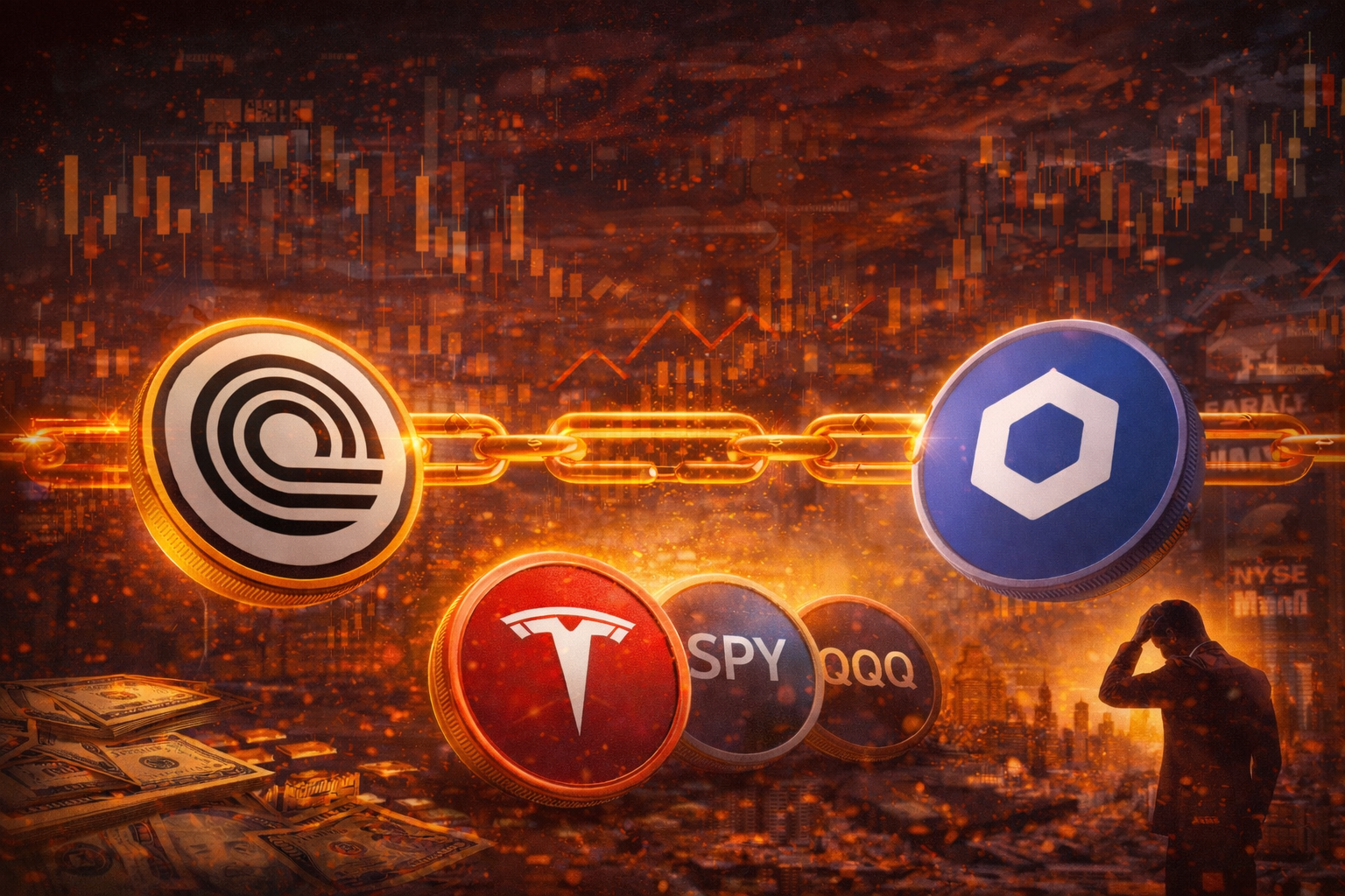 Ondo e Chainlink permitem uso de ações tokenizadas como colateral em DeFi