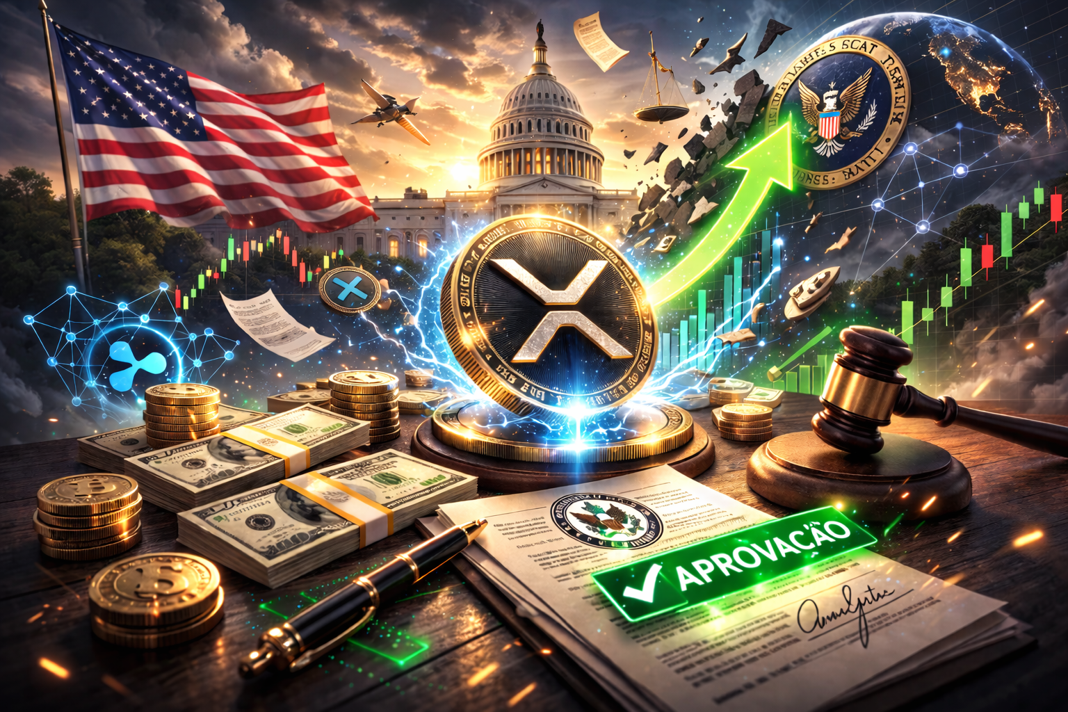 CEO da Ripple aponta 90% de chance de projeto de lei cripto ser aprovado até abril nos EUA