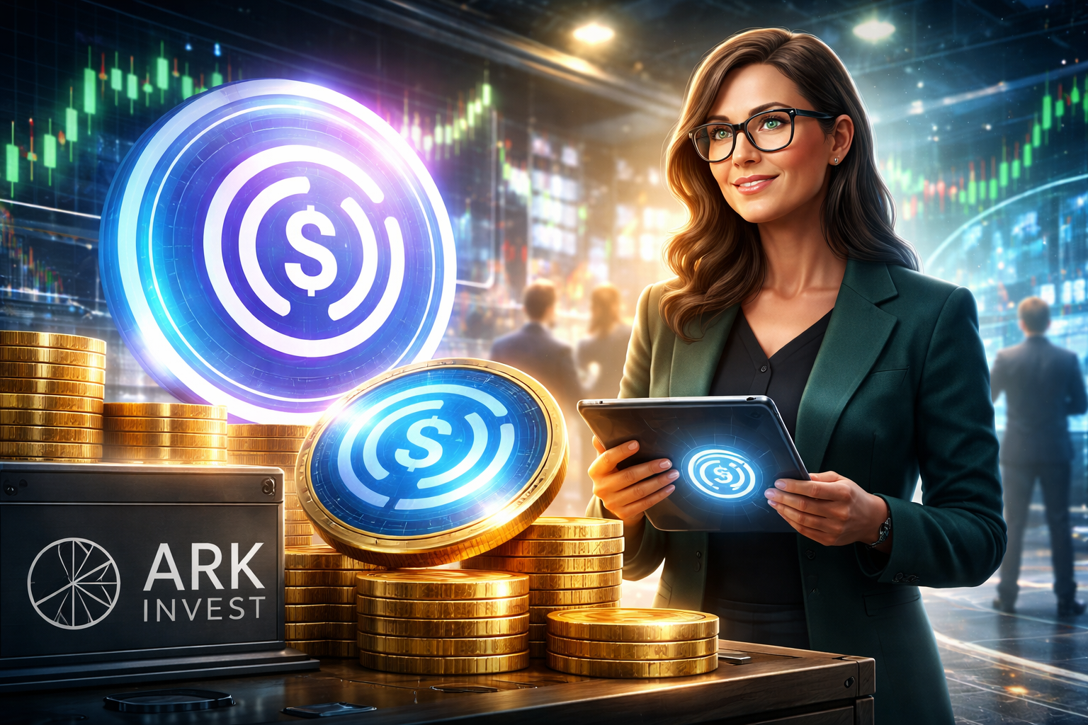 Ark Invest compra US$ 16 milhões em ações da Circle após queda de 20%