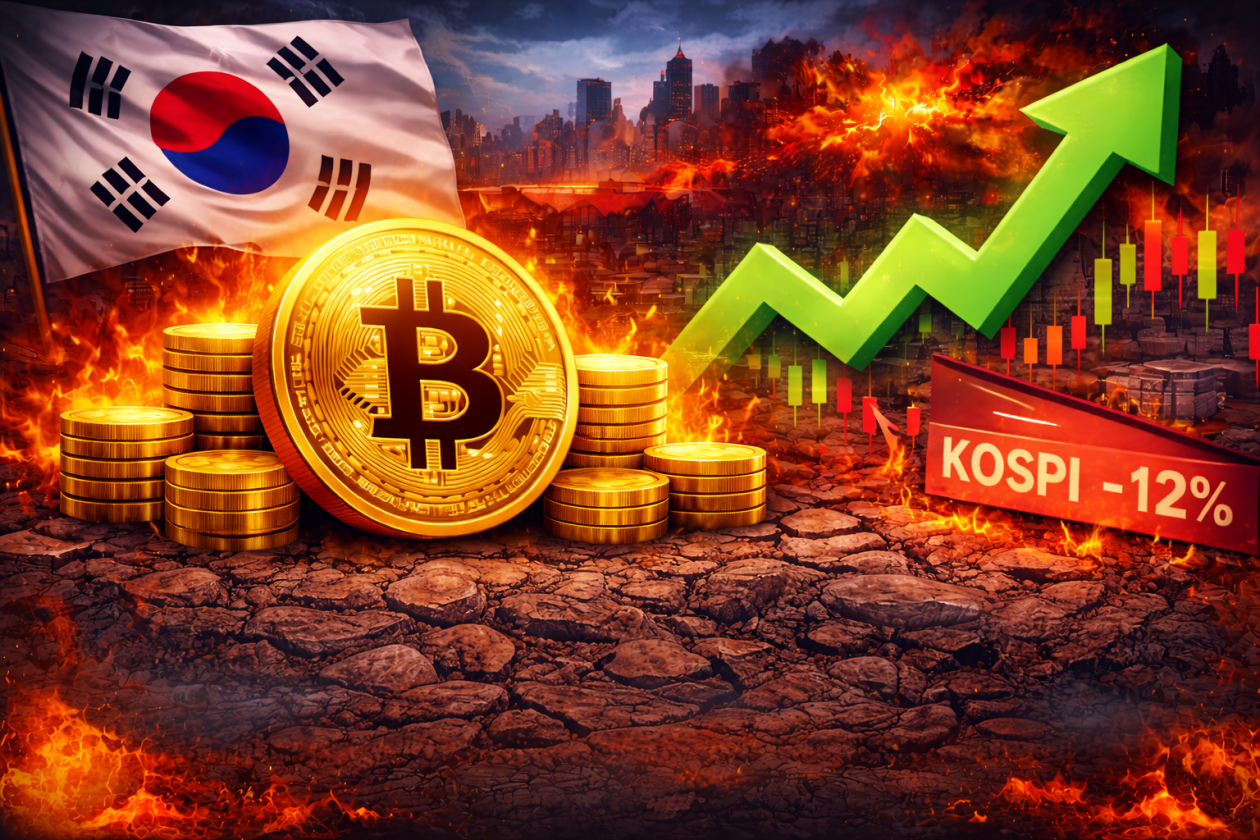 Bitcoin sobe acima de US$ 71 mil enquanto bolsa sul-coreana despenca 18%