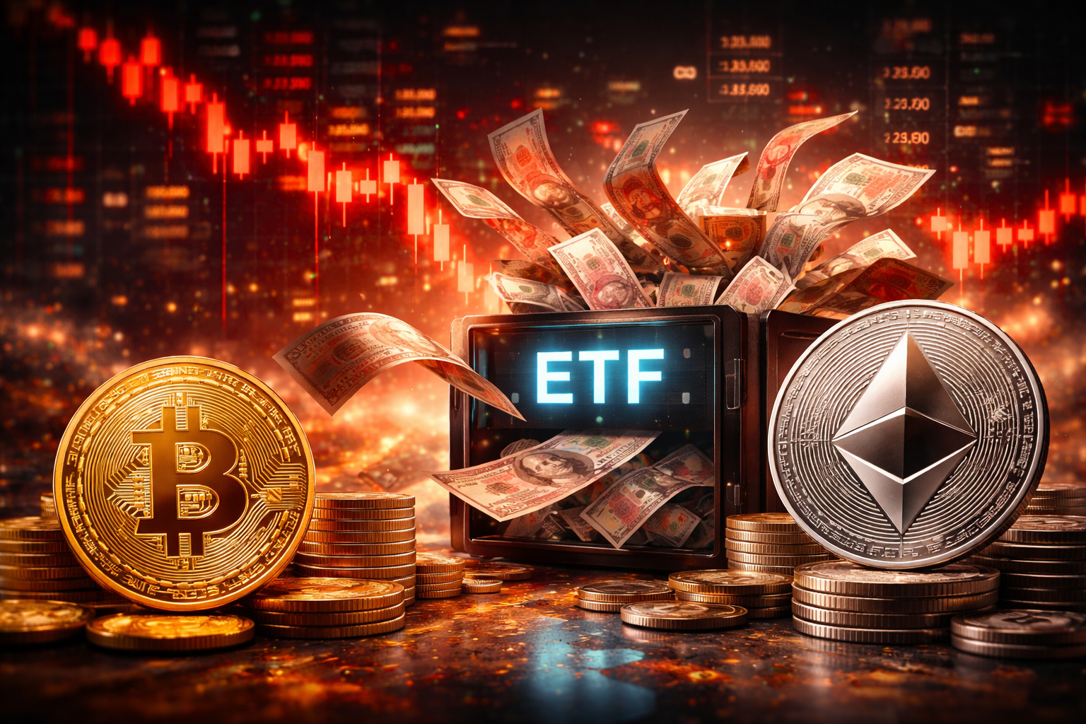 ETFs de Bitcoin e Ethereum