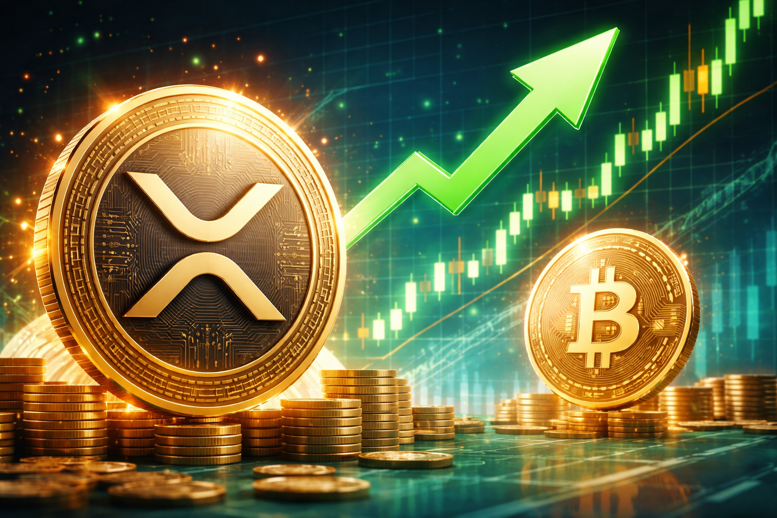 Bitcoin Hoje 25/03/26: mercado reage, XRP testa resistência e sinaliza possível rompimento