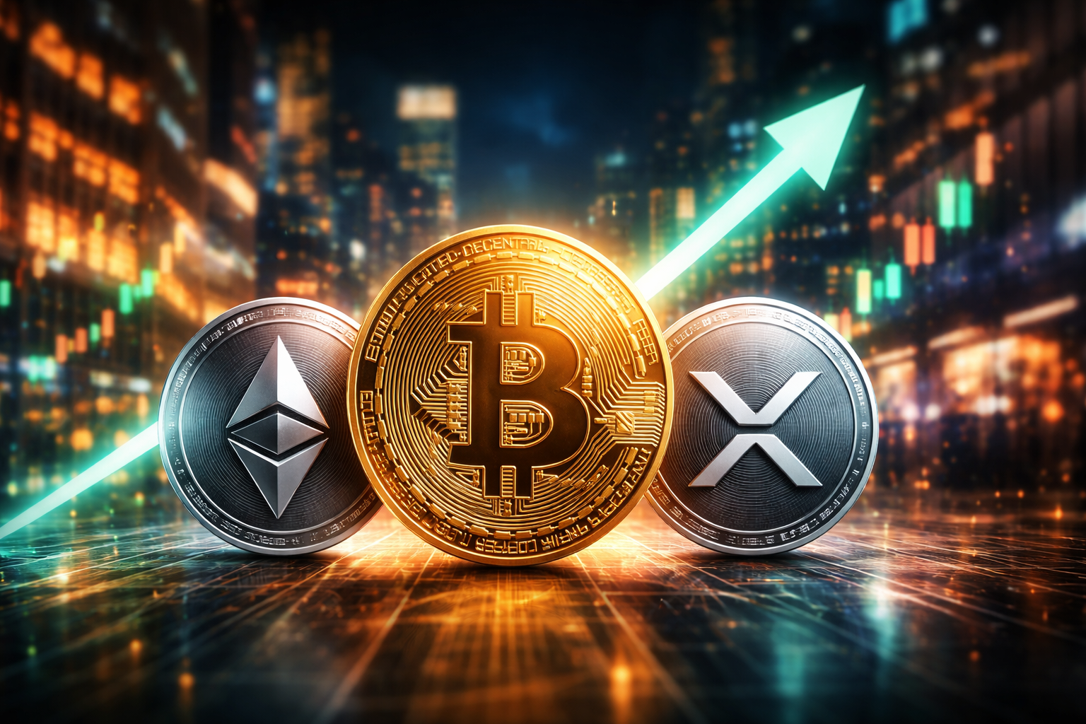 Ethereum, Bitcoin e XRP