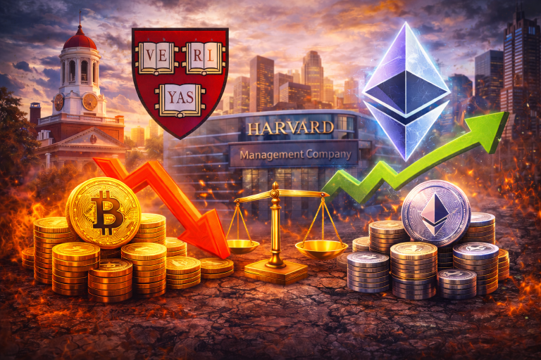 Harvard reduz posição em Bitcoin e aumenta exposição em Ethereum
