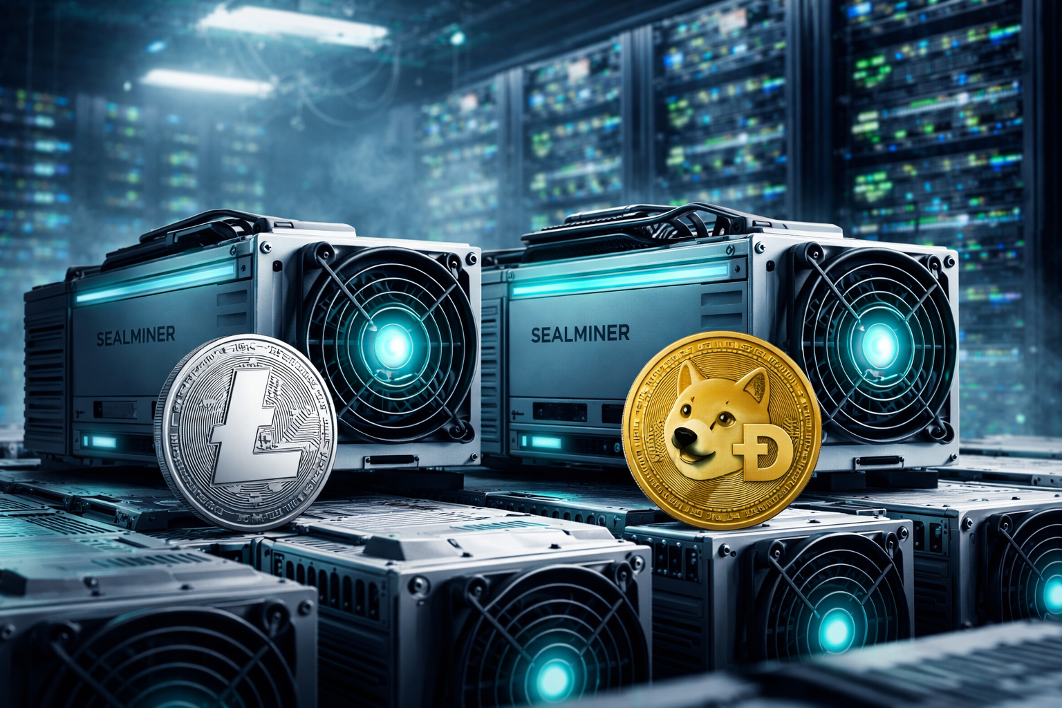 Mineracao Dogecoin e Litecoin